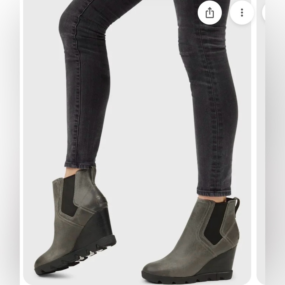 Sorel Joan Uptown Chelsea Boots - Quarry Gray - Picture 7 of 9